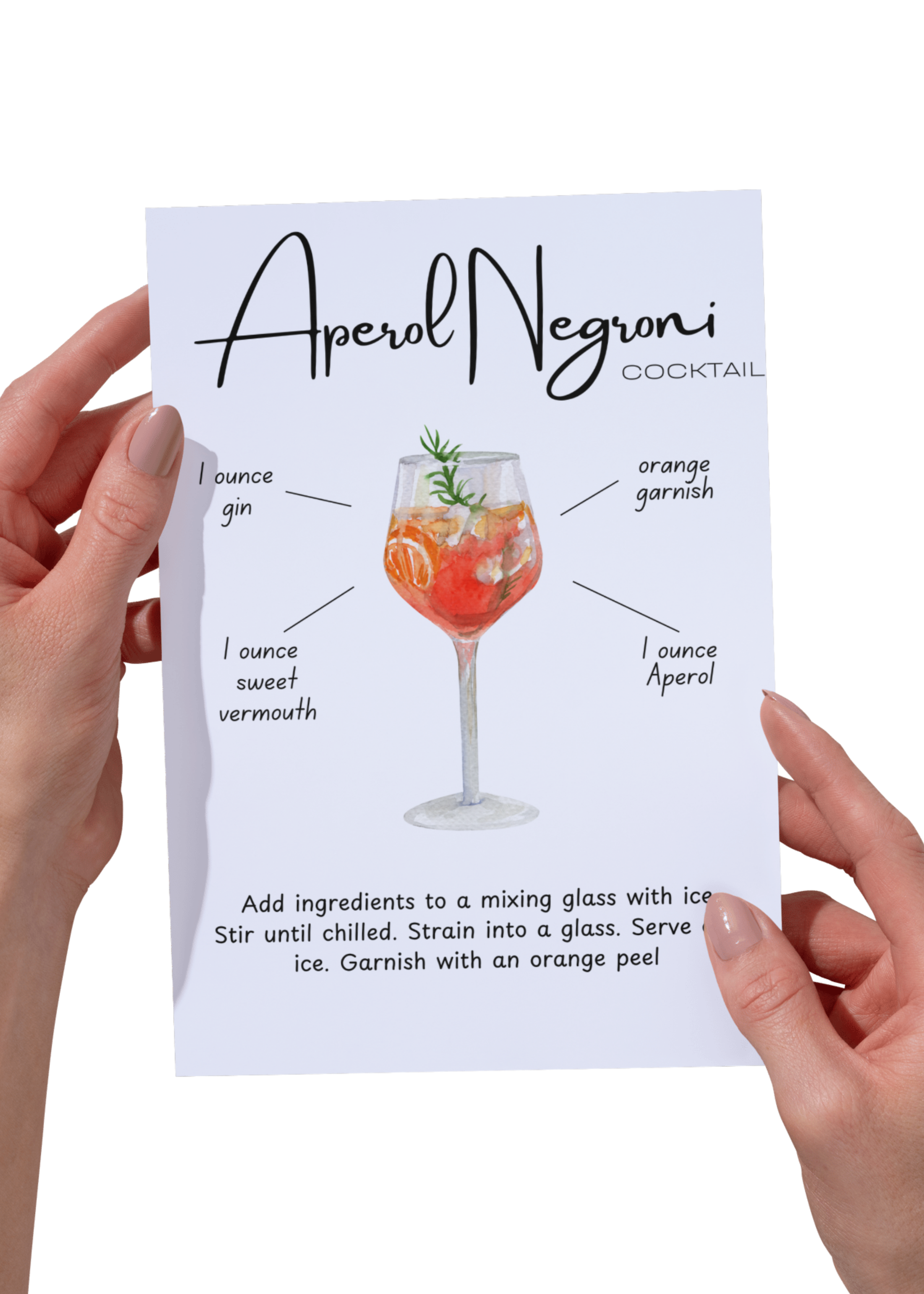 Aperol Negroni Cocktail Aperol Negroni Cocktail