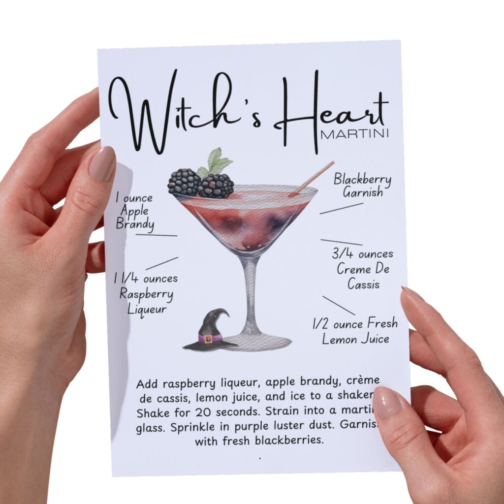 Witch’s Heart Apple Brandy Martini Witch’s Heart Apple Brandy Martini