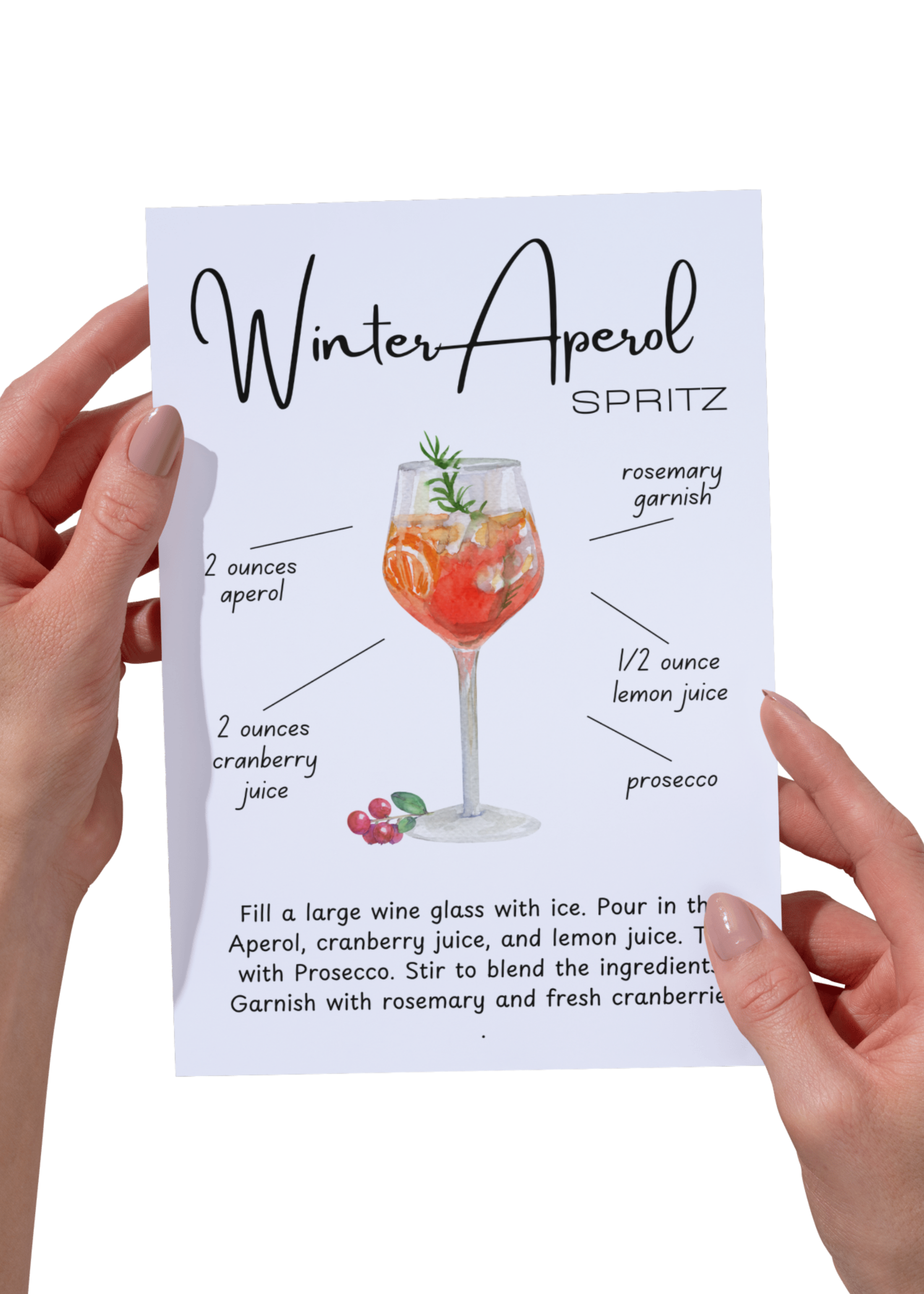 Winter Aperol Spritz Cocktail Winter Aperol Spritz Cocktail
