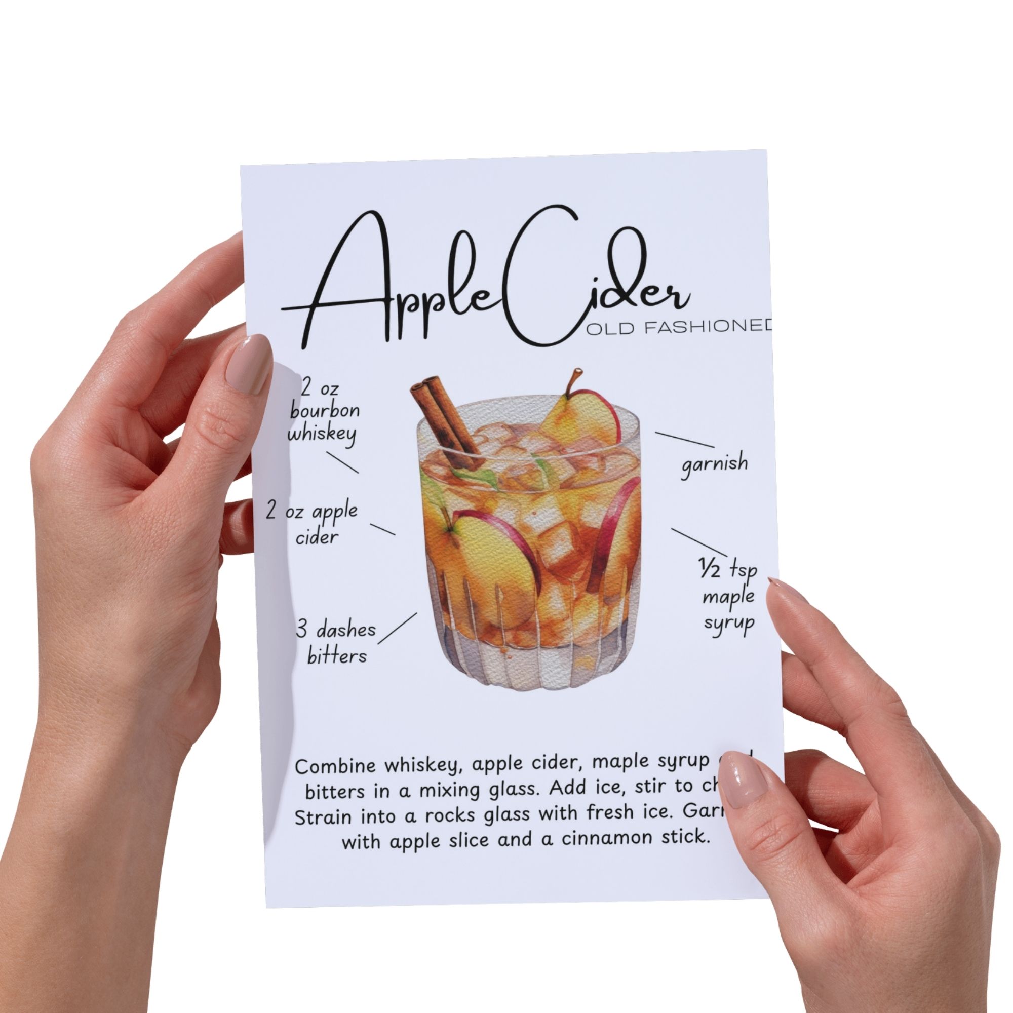 Apple Cider Old Fashioned Cocktail Apple Cider Old Fashioned Cocktail
